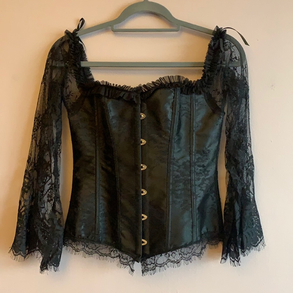Black Bustier Corset Top